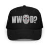 WWJD? - What Would Jason Do? trucker hat (Embroidered)