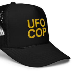 Alternative view of UFO COP hat as worn by Frank in 30 Rock