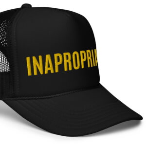 Alternative view of Frank Rossitano INAPROPRIATE trucker hat (spelling mistake) - 30 Rock