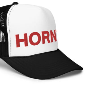 Alternative view of HORNY hat
