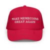 MAKE MEMECOINS GREAT AGAIN Trucker Hat (Embroidered)