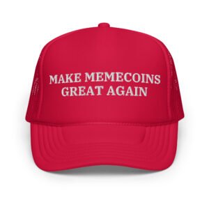 MAKE MEMECOINS GREAT AGAIN Trucker Hat (Embroidered)