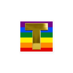 Alternative view of Gay For Trump Official Logo sticker