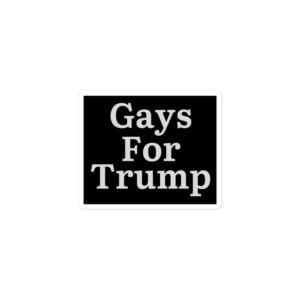 Alternative view of Gay For Trump Sticker