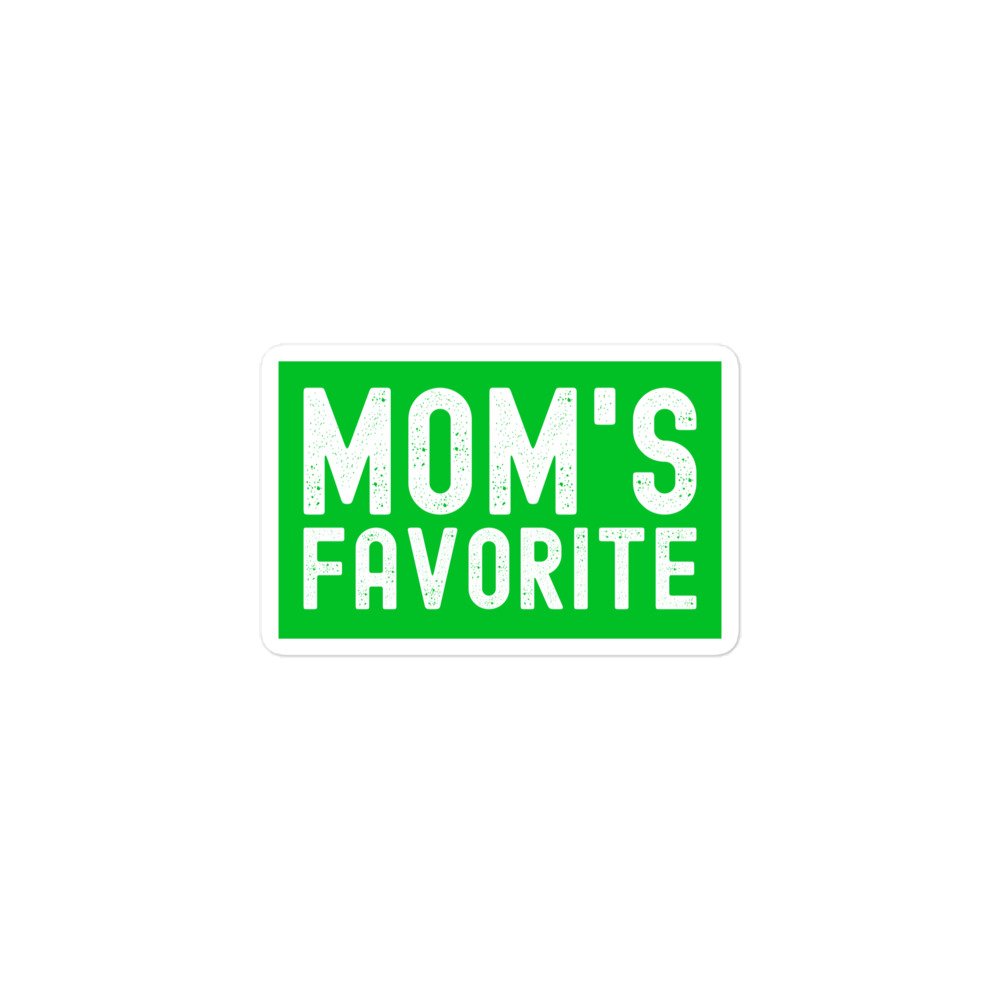 MOM's Favorite (distressed texture) sticker - Image 2