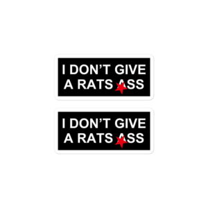I Don't Give A Rats Ass sticker pack - Image 2