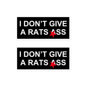 I Don't Give A Rats Ass sticker pack - Image 3