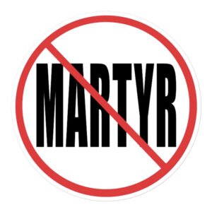 Axl Rose No MARTYR Sticker