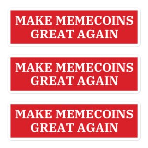 MAKE MEMECOINS GREAT AGAIN Sticker Pack