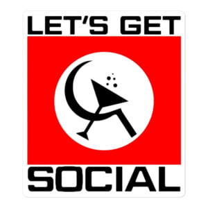 Let’s Get Social Axl Rose sticker