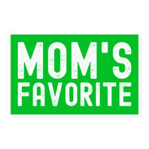 MOM's Favorite (distressed texture) sticker