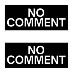 NO COMMENT Sticker Pack