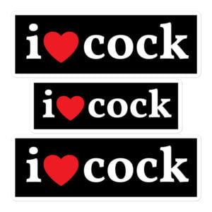 I Heart Cock - I Love Cock Sticker Pack