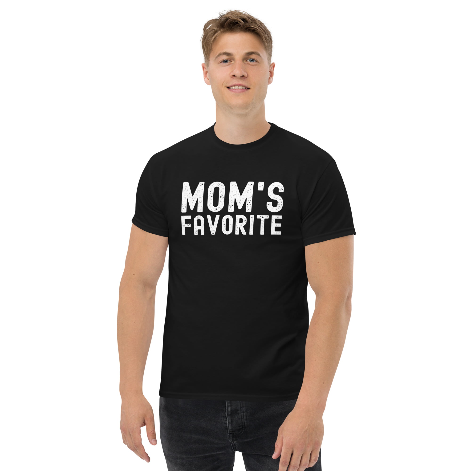 MOM's Favorite (distressed texture) Men's T-Shirt - Image 2