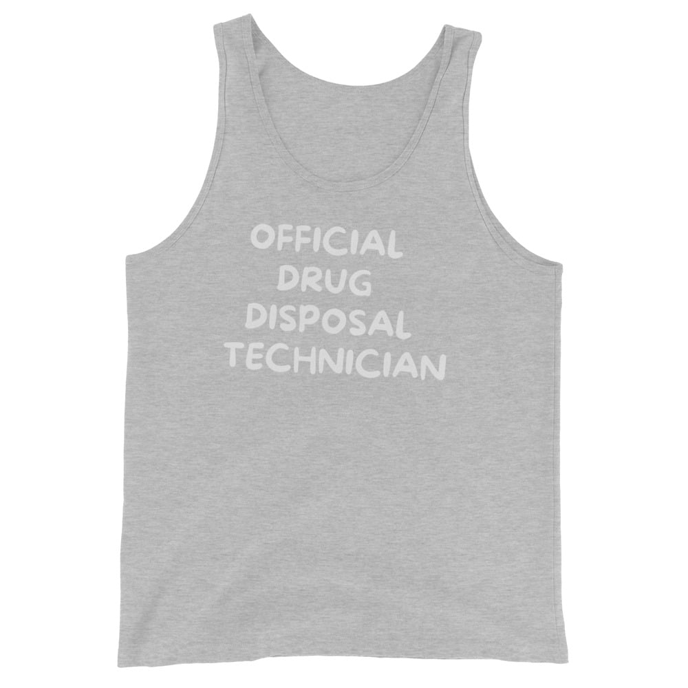 Official Drug Disposal Technician (in white letters) Tank Top - Image 10