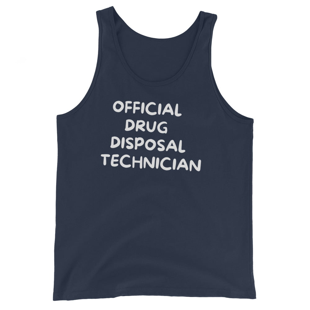 Official Drug Disposal Technician (in white letters) Tank Top - Image 4