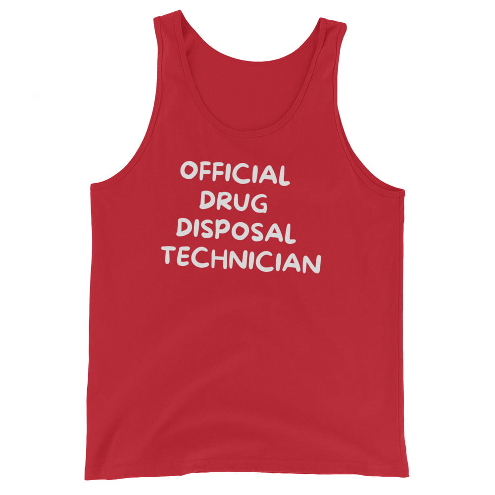 Official Drug Disposal Technician (in white letters) Tank Top - Image 5