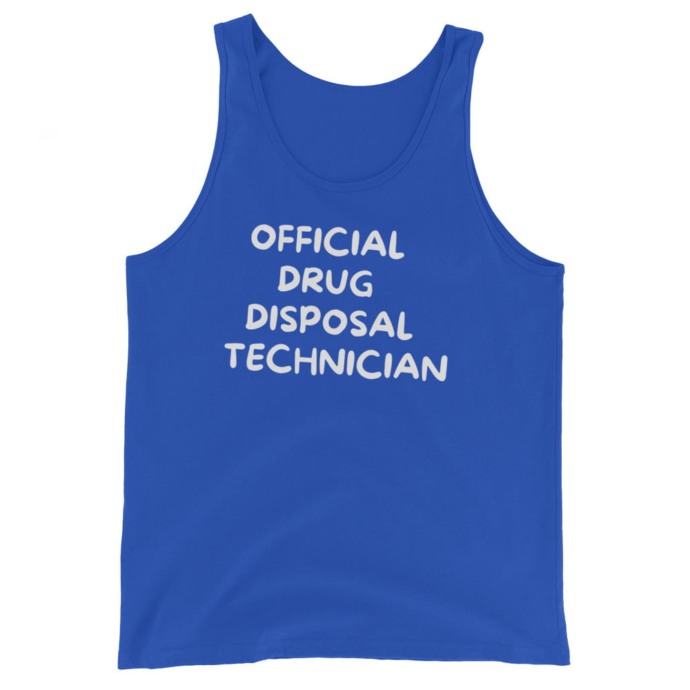 Official Drug Disposal Technician (in white letters) Tank Top - Image 7