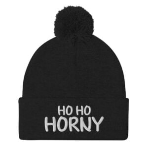 Ho Ho HORNY Pom-Pom Beanie - Image 3