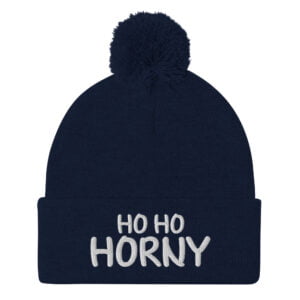 Ho Ho HORNY Pom-Pom Beanie - Image 4