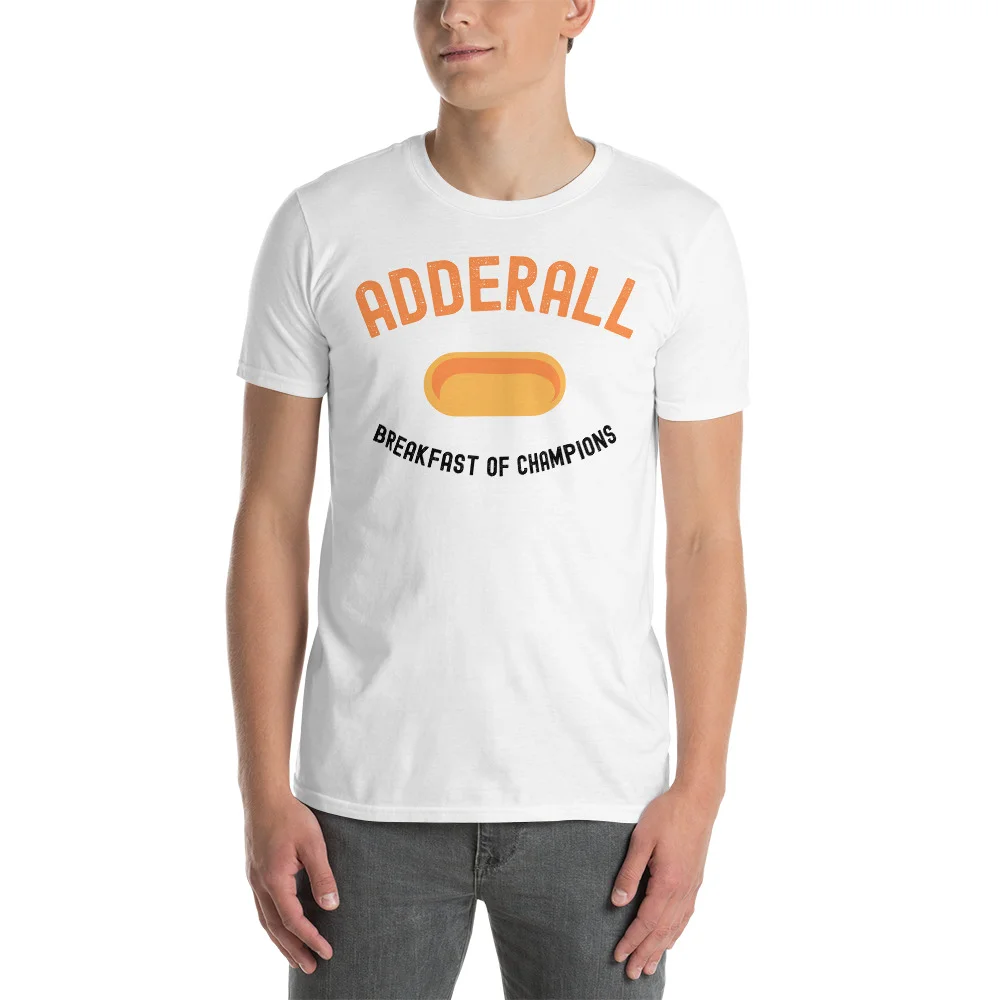ADDERALL Breakfast Of Champions White T-Shirt - Image 2