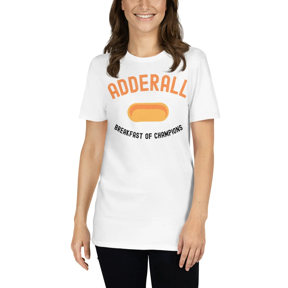 ADDERALL Breakfast Of Champions White T-Shirt - Image 3