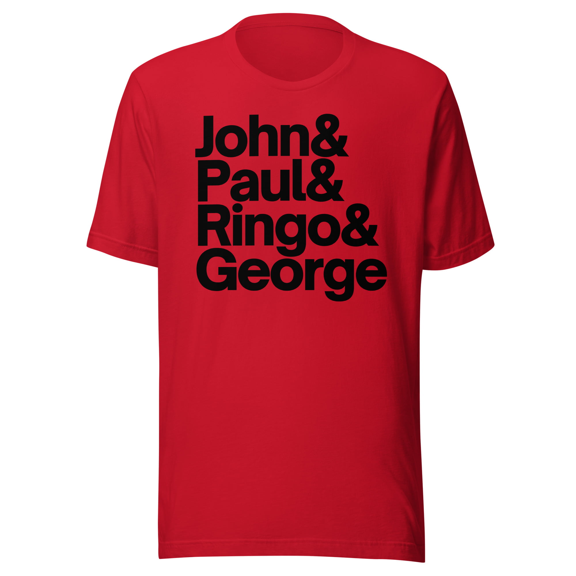 The Beatles John & Paul & Ringo & George Unisex T-Shirt - Image 3