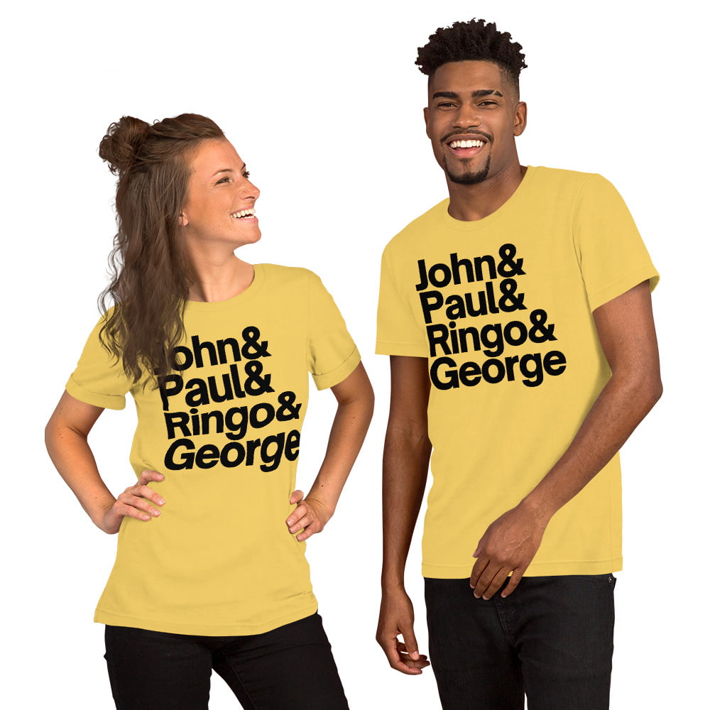The Beatles John & Paul & Ringo & George Unisex T-Shirt - Image 2