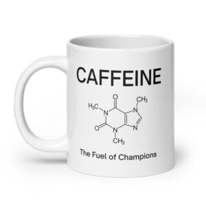 CAFFEINE Molecule - The Fuel of Champions coffee mug