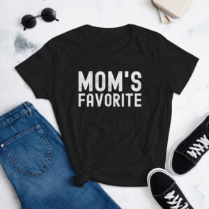 MOM's Favorite (distressed texture) Women's T-Shirt