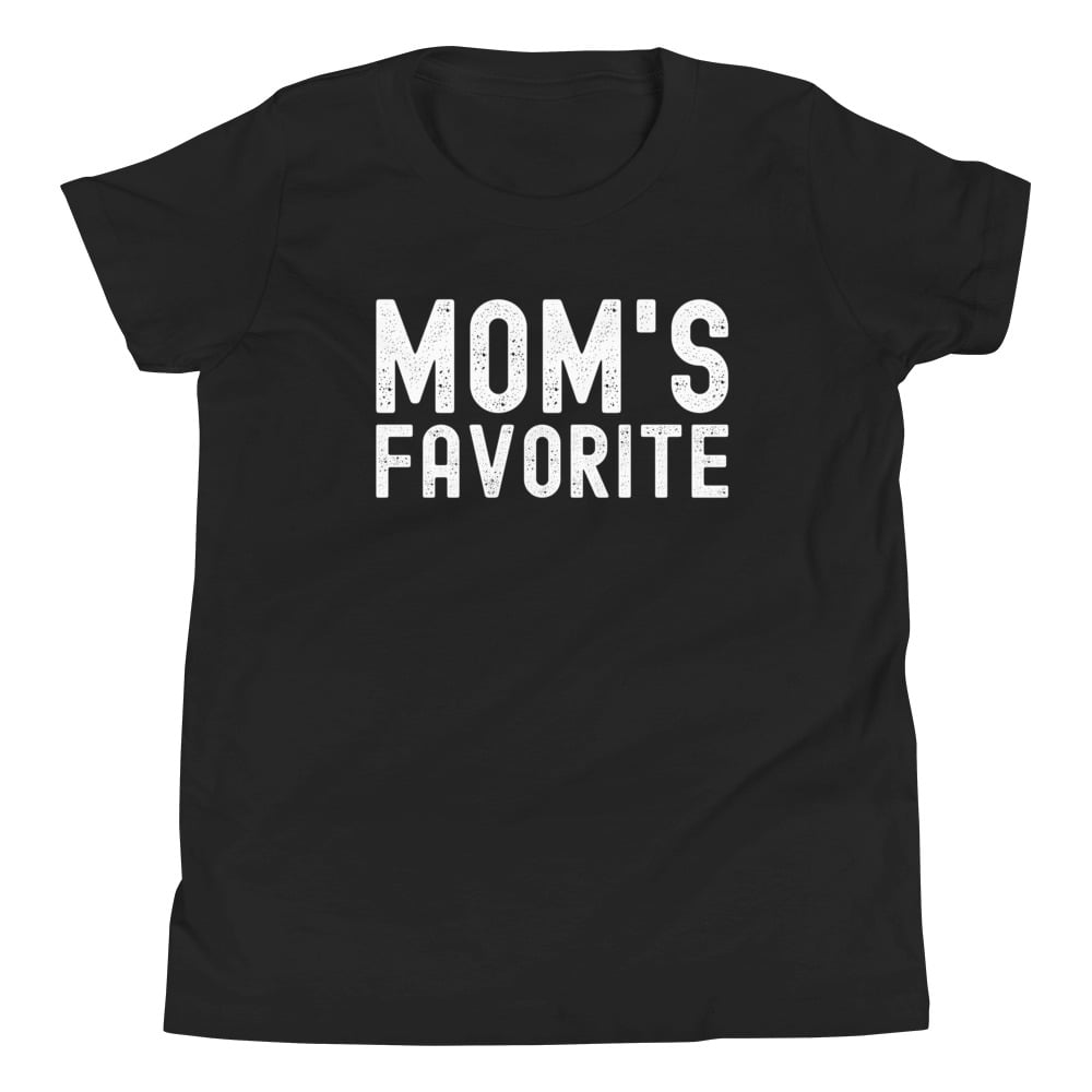 MOM's Favorite (distressed texture) Youth T-Shirt - Image 4