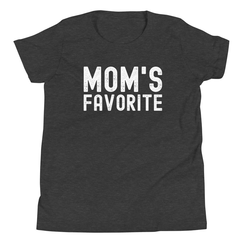 MOM's Favorite (distressed texture) Youth T-Shirt - Image 8
