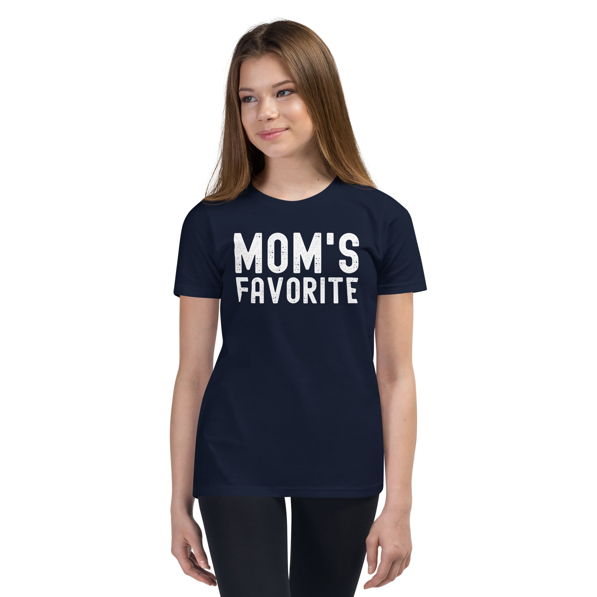 MOM's Favorite (distressed texture) Youth T-Shirt - Image 3