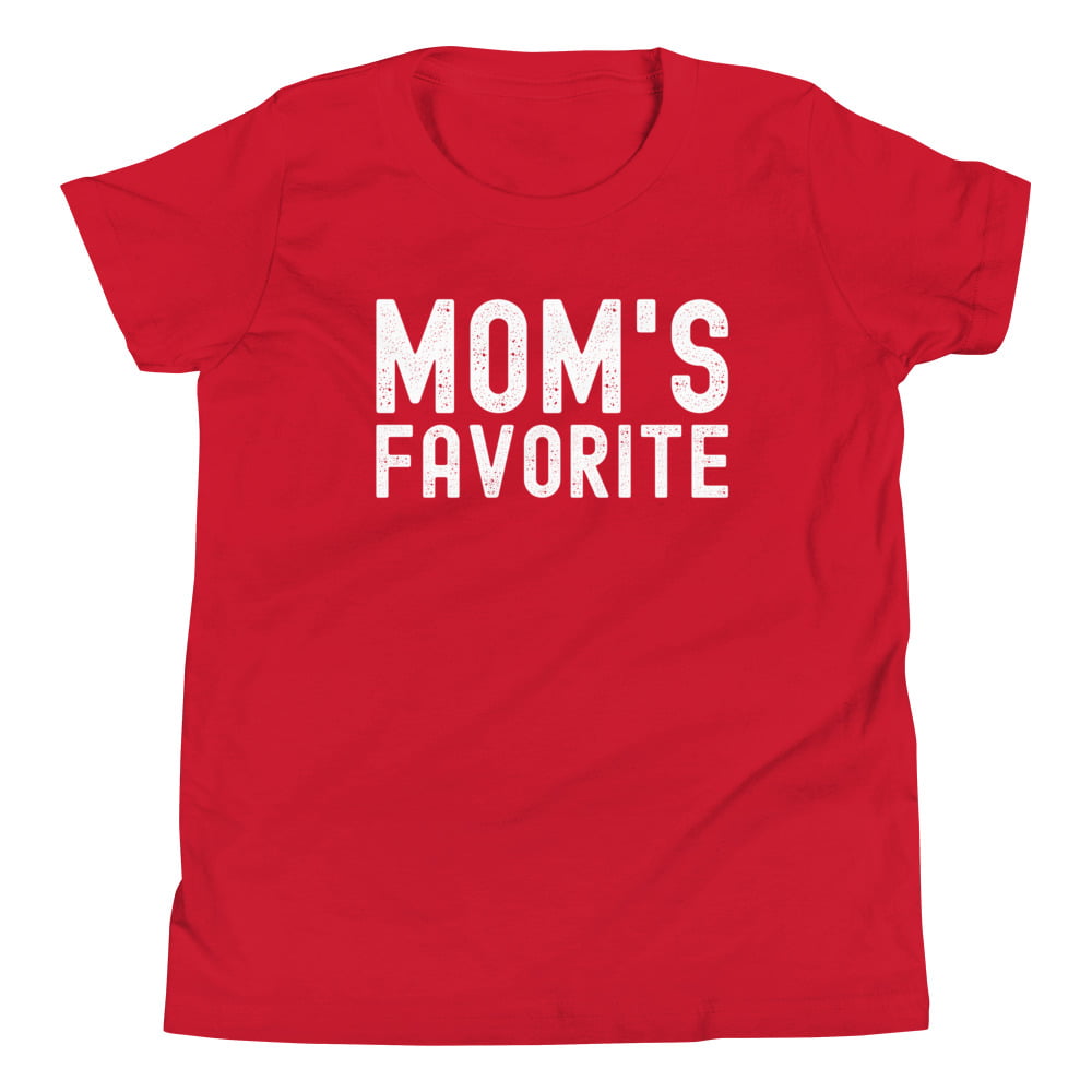 MOM's Favorite (distressed texture) Youth T-Shirt - Image 7