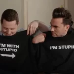 David Rose I'm Stupid Shirt - Patrick Brewer I'm With Stupid Tshirt
