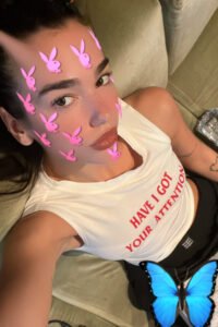 Have I Got Your Attention sleeveless shirt as worn by Dua Lipa