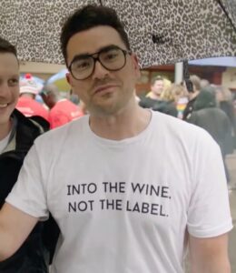 Into The Wine Not The Label David Rose Schitt's Creek t-shirt