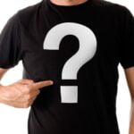 Question Mark Black T-Shirt