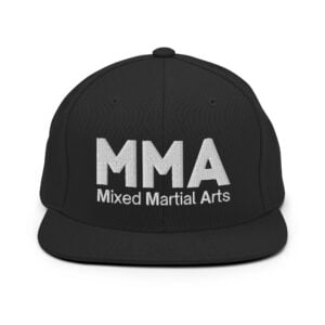MMA Mixed Martial Arts | Bold Font MMA Logo Embroidered Snapback Hat
