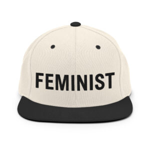FEMINIST Flat Brim Snapback Hat (Embroidered)