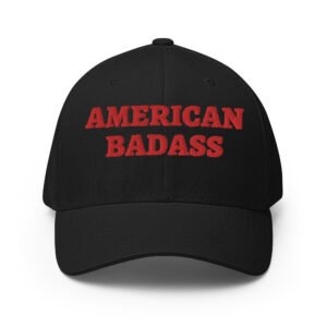 AMERICAN BADASS Embroidered Flexfit Baseball Cap