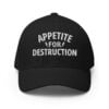 Appetite For Destruction (lightning bolts) embroidered Closed-Back Baseball hat
