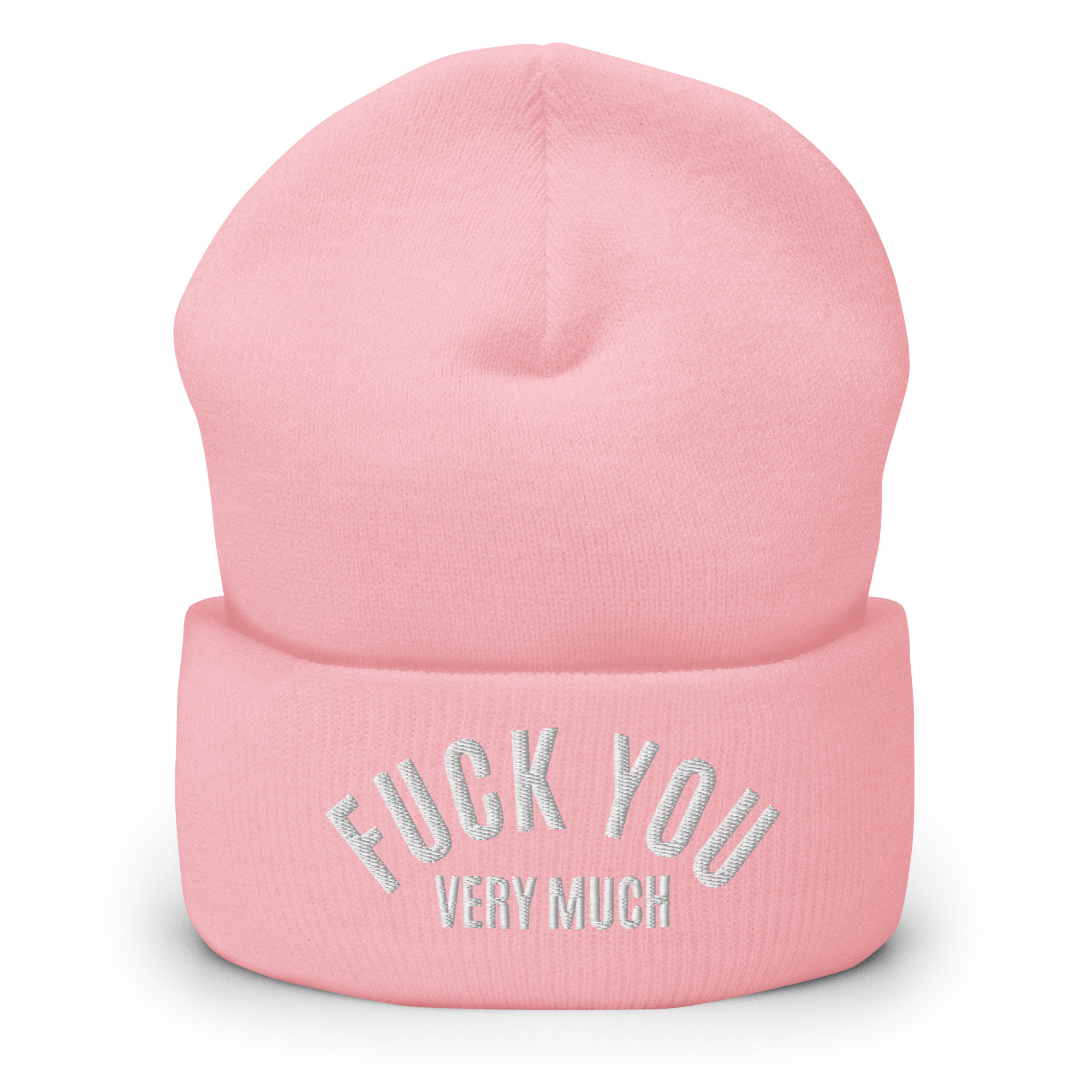 FUCK YOU Very Much (in white letters) Embroidered Beanie - Image 10