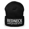 REDNECK PRIDE - Redneck And Proud Of It (White) Embroidered Beanie