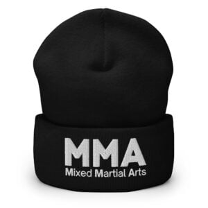 MMA Mixed Martial Arts | Bold Font MMA Logo Embroidered Beanie