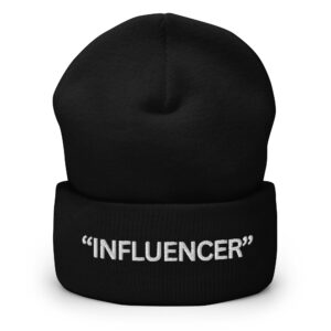"INFLUENCER" Embroidered Beanie