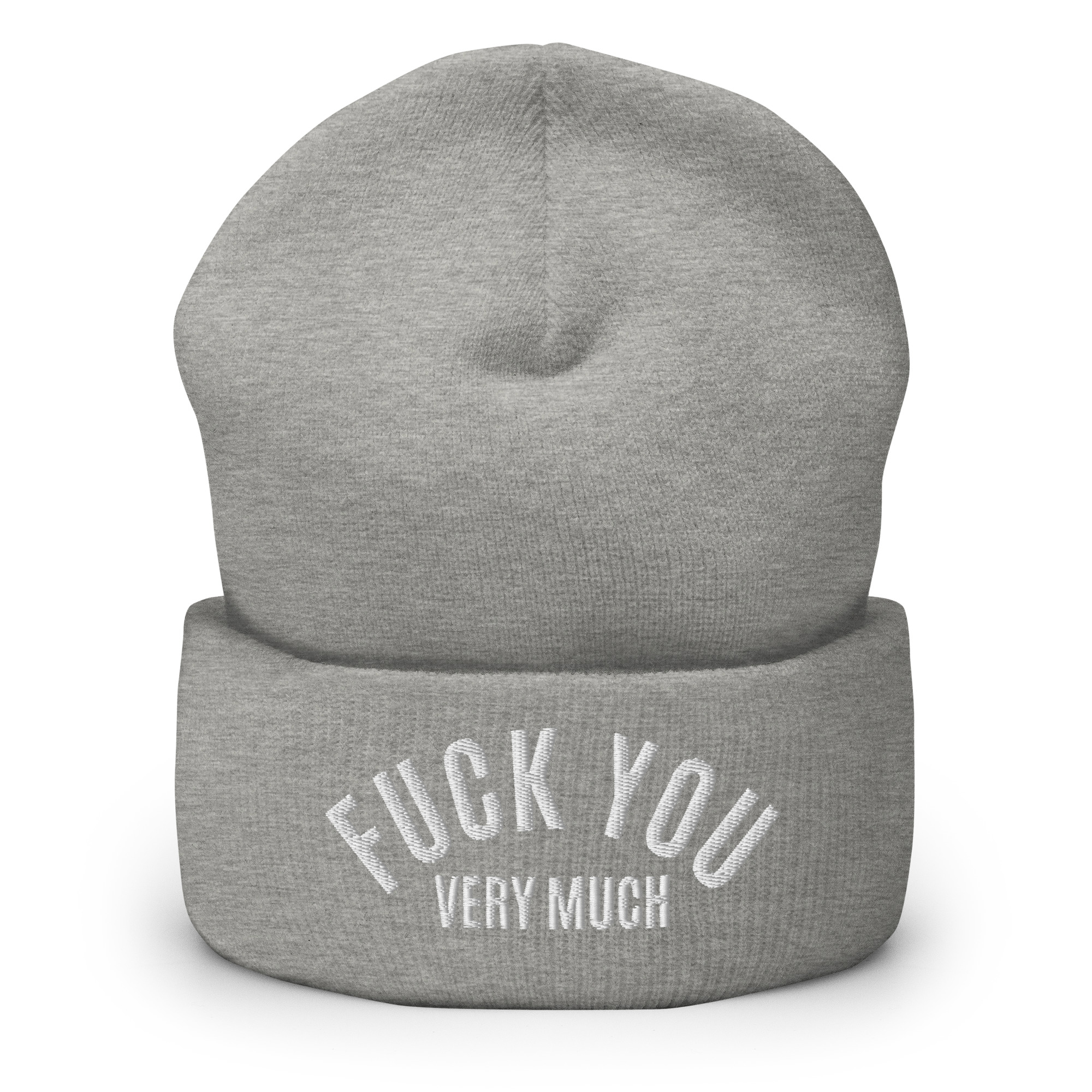 FUCK YOU Very Much (in white letters) Embroidered Beanie - Image 8