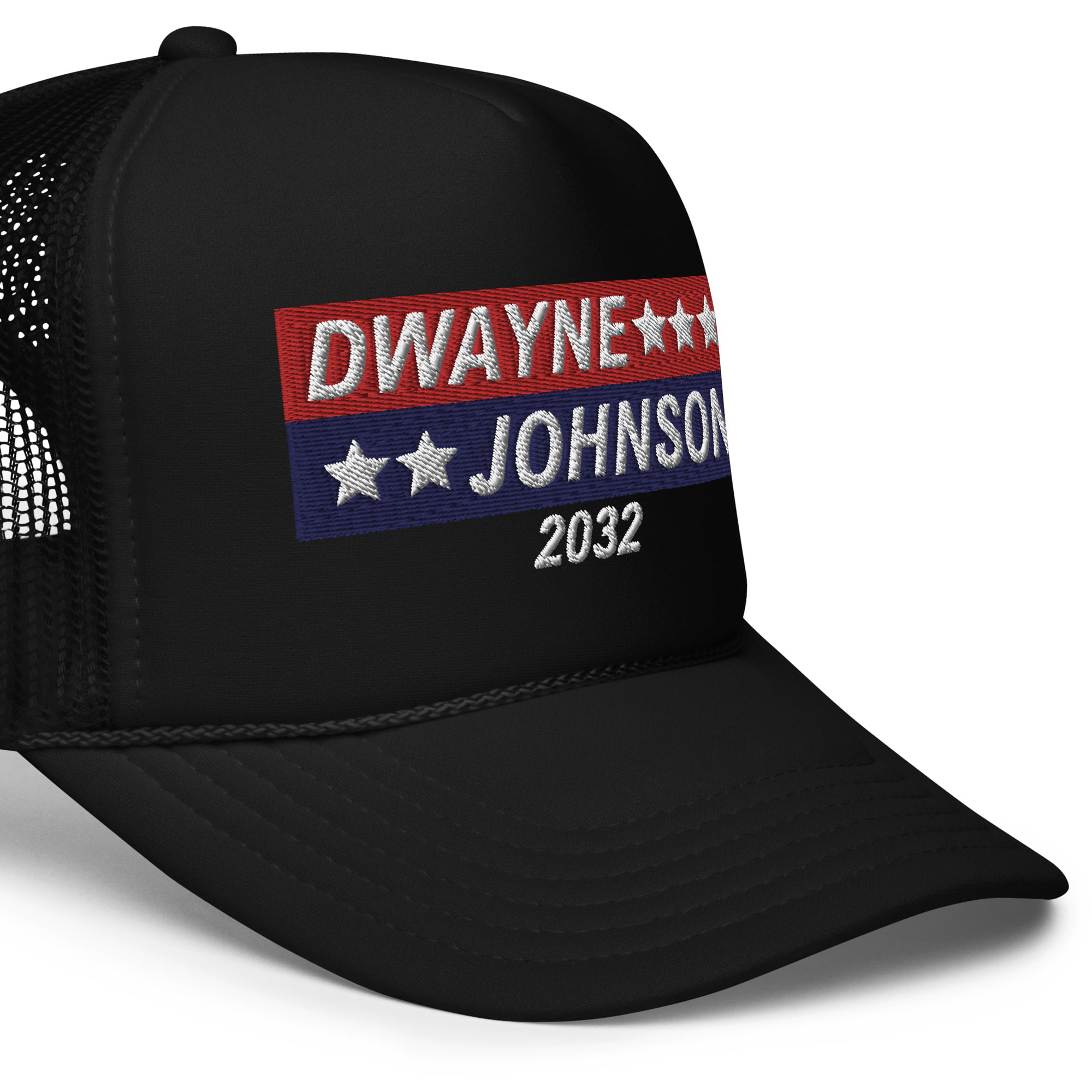 DWAYNE JOHNSON 2032 Trucker Hat | USA Flag Colors - PYGear.com