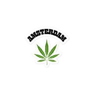 Alternative view of AMSTERDAM Weed Leaf sticker