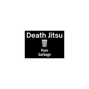 Alternative view of DEATH JITSU Pure Garbage Sticker - Trash Can (version 2)